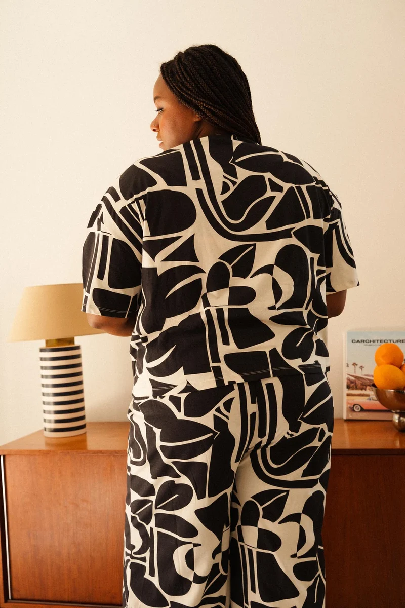 Pyjama Long Coton BIO - Palmeraie