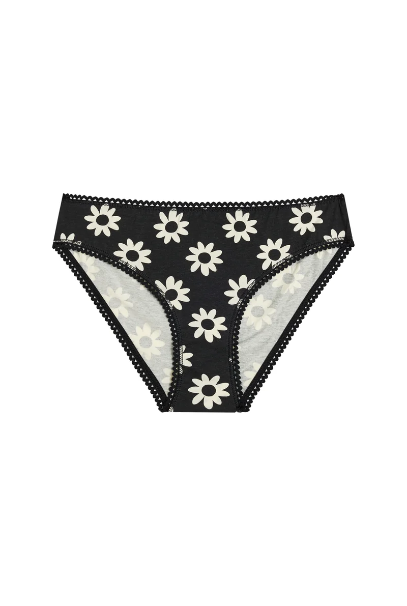 Culotte Coton BIO - Dahlia Noir