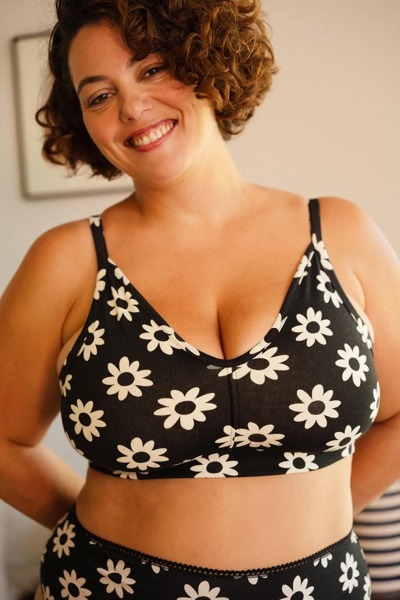 1 BRASSIÈRE + 1 CULOTTE TAILLE HAUTE - Dahlia Noir
