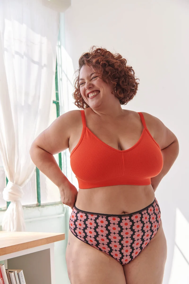 Brassière Coton BIO - Rouge