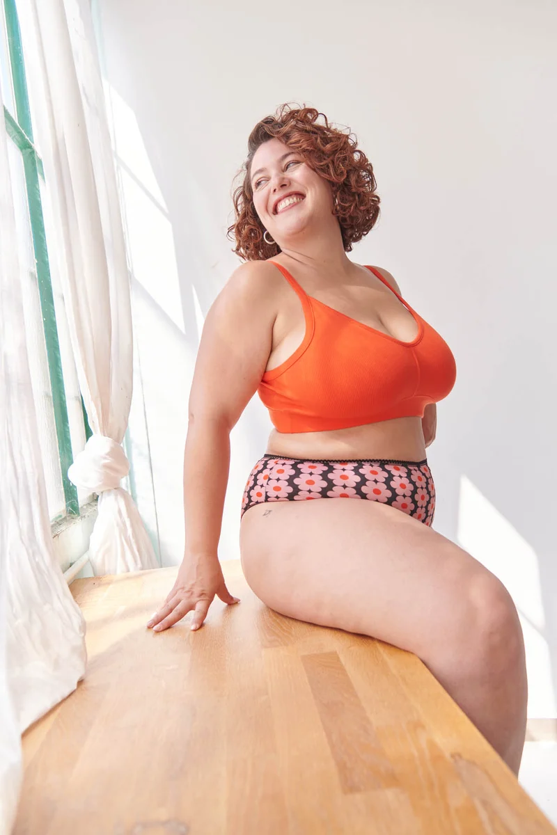 Brassière Coton BIO - Rouge