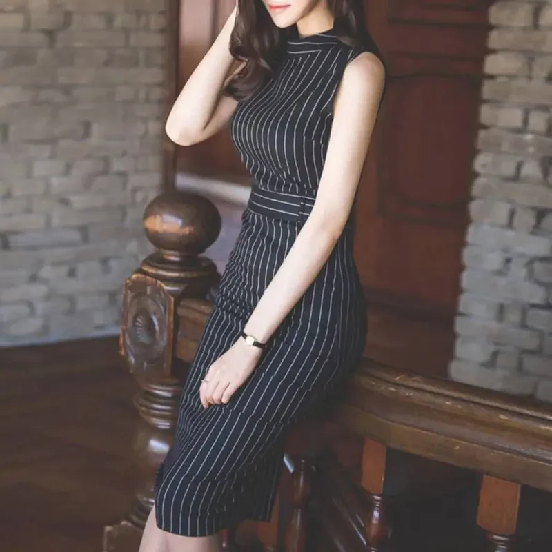 Robe Fourreau Mi Longue - Hannah