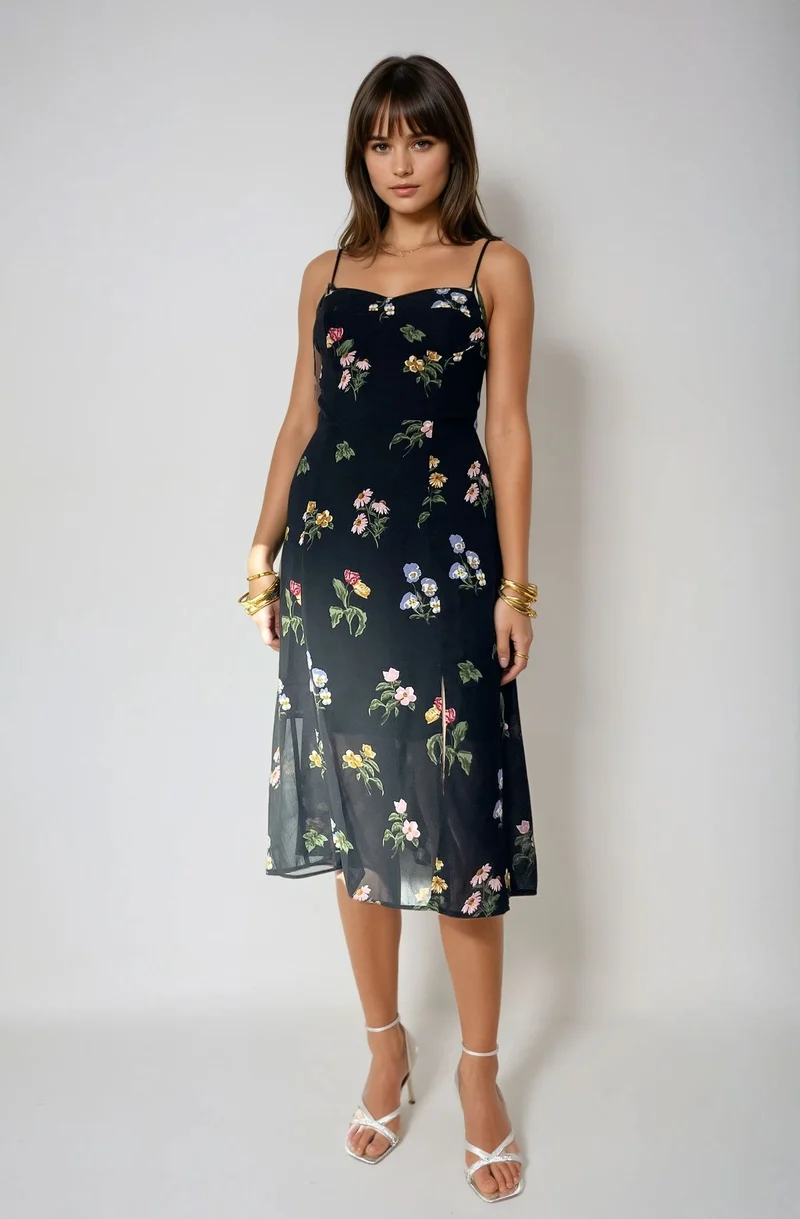 Robe Longue Fleurie - Maria
