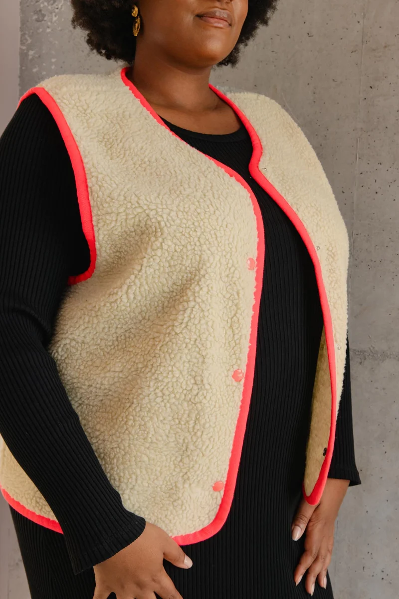 Veste sans manches - Beige