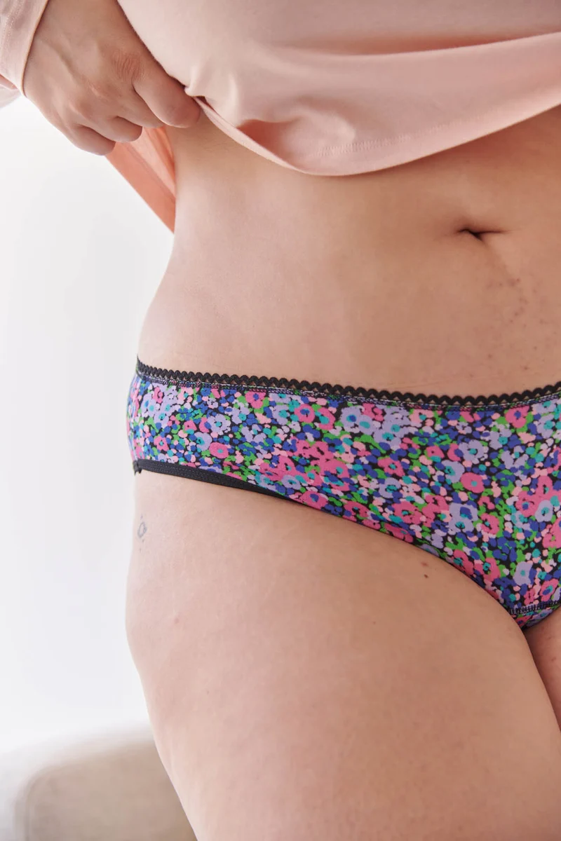 Culotte menstruelle GOTS - Flux Abondant | Confettis Violet