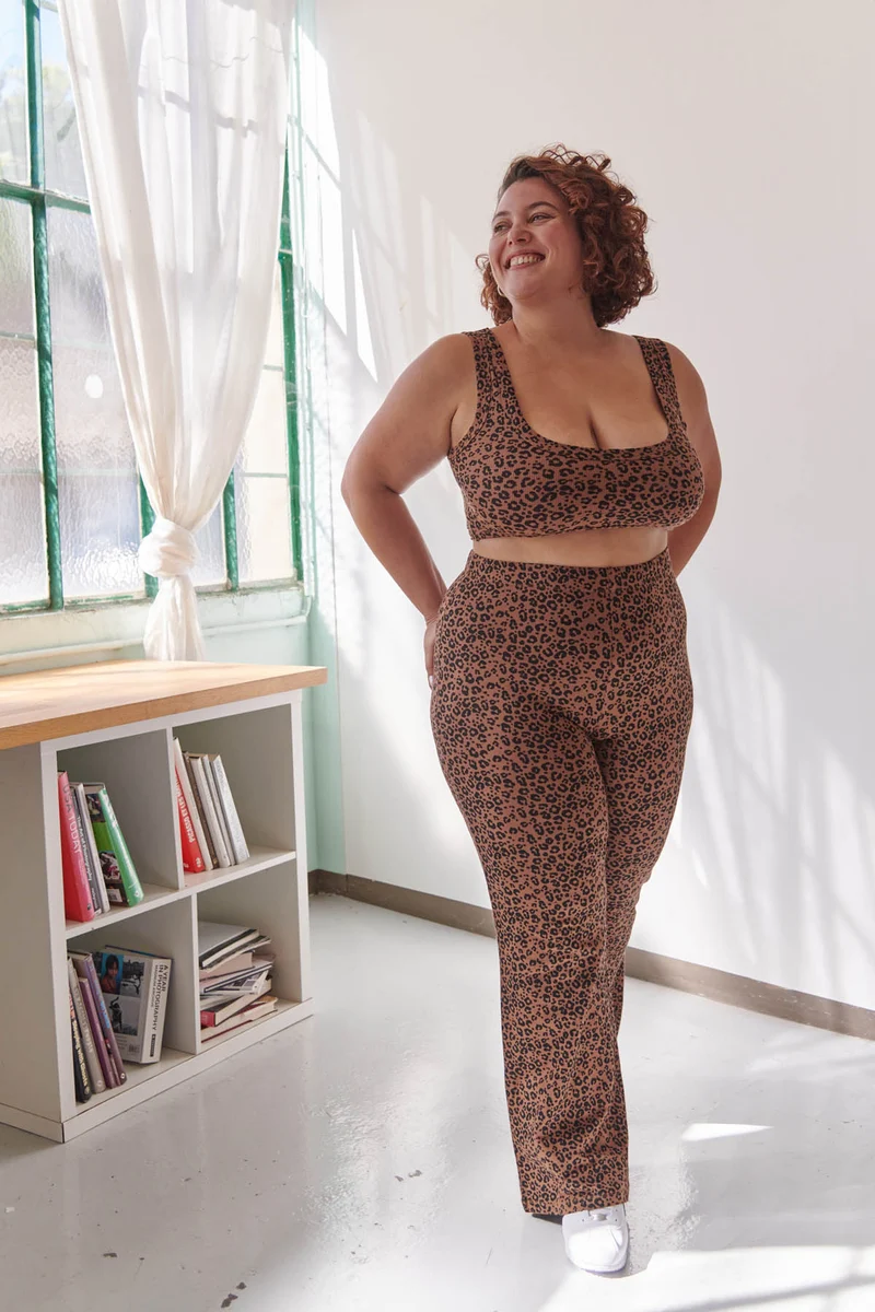 Top Viscose - Léopard Marron