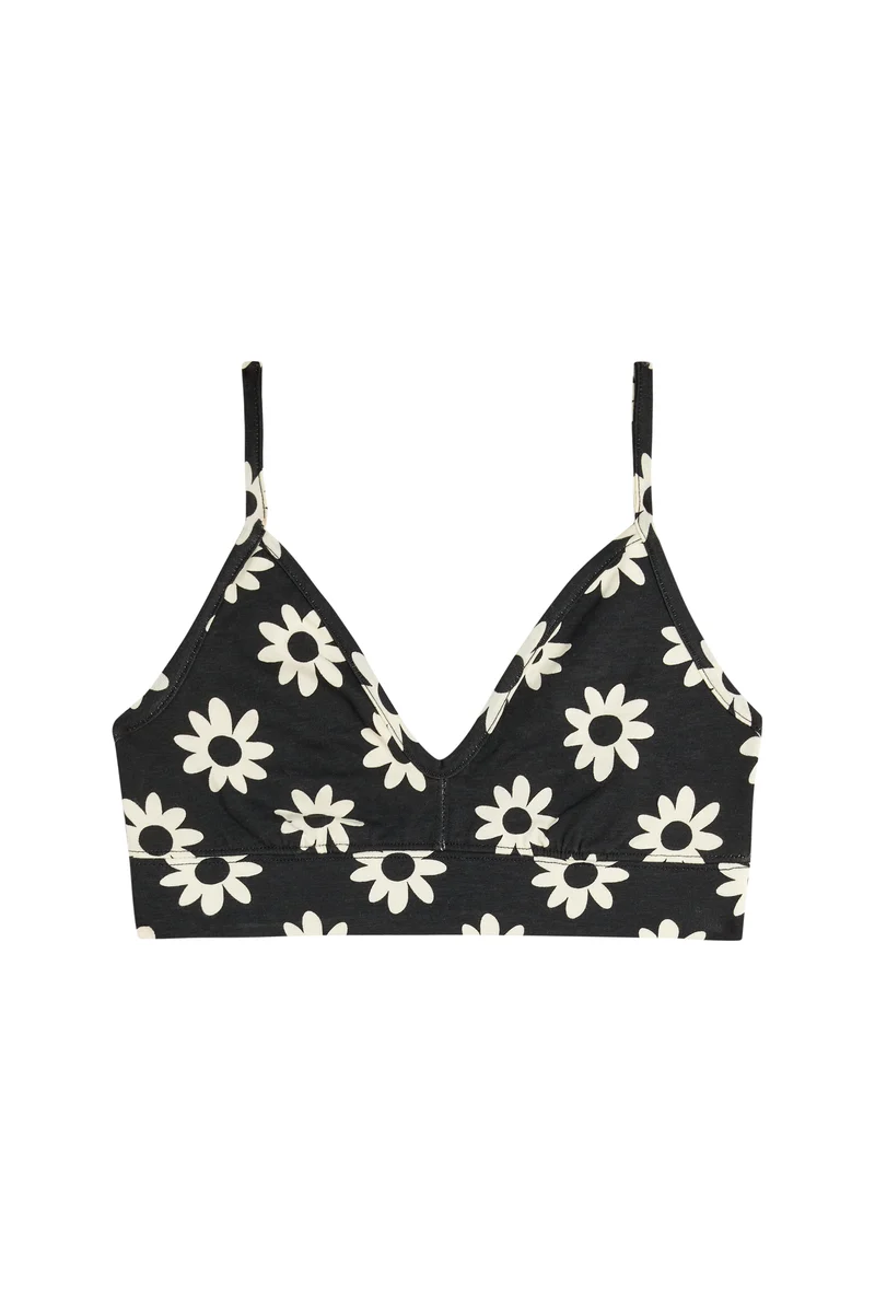 Brassière Coton BIO - Dahlia Noir