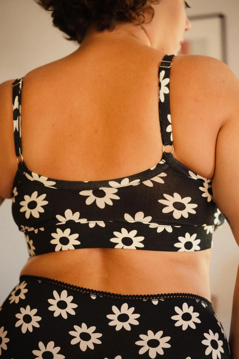 Brassière Coton BIO - Dahlia Noir