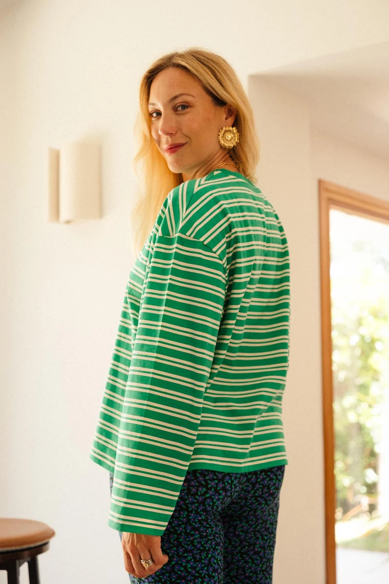 T-shirt Oversize Coton BIO - Rayures
