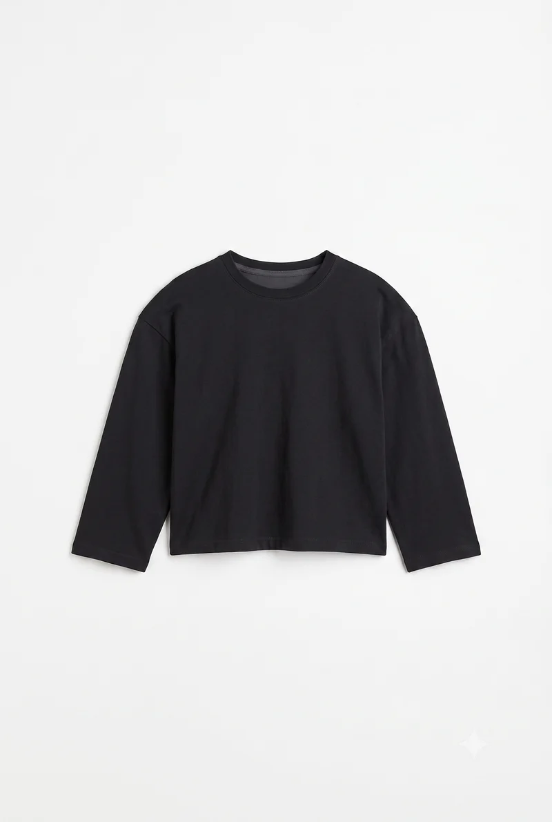T-shirt Oversize Coton BIO - Noir