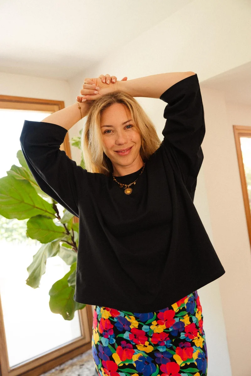 T-shirt Oversize Coton BIO - Noir