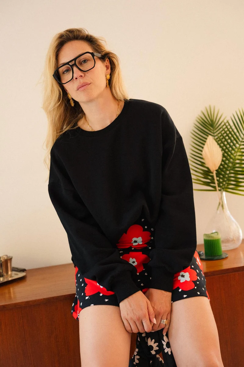 T-shirt Oversize Coton BIO - Noir