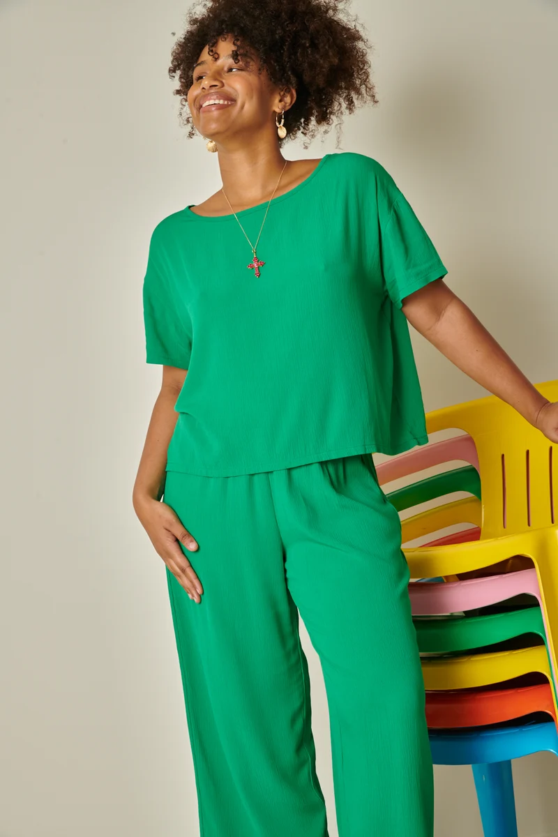 Top Texturé - Vert