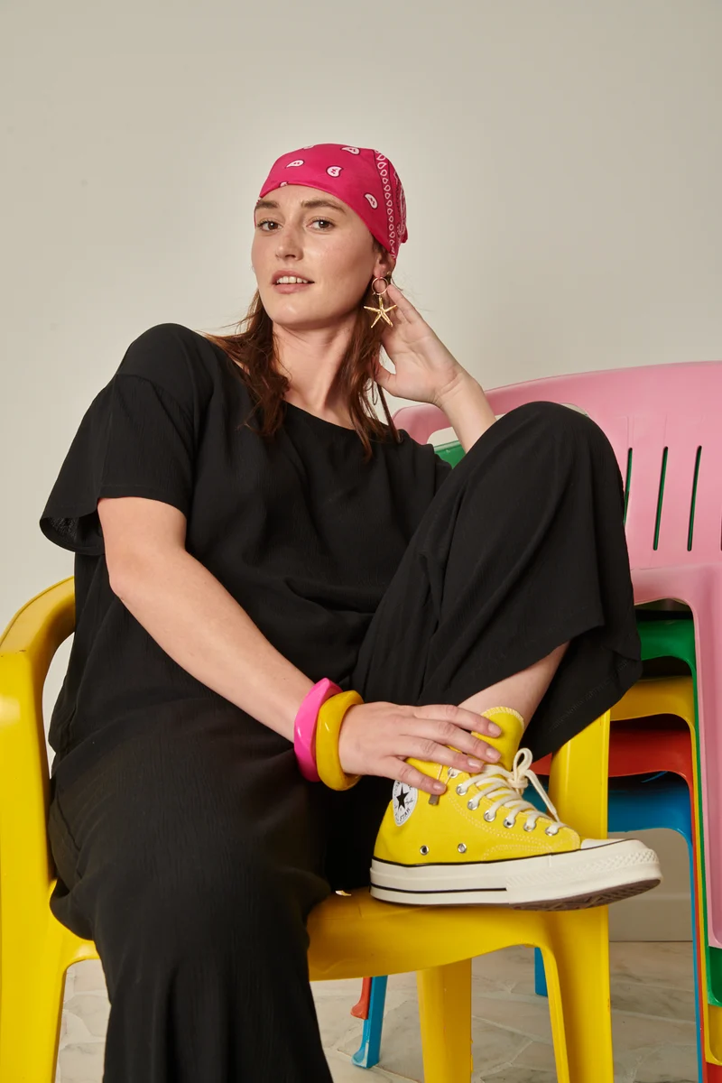 Pantalon Texturé - Noir