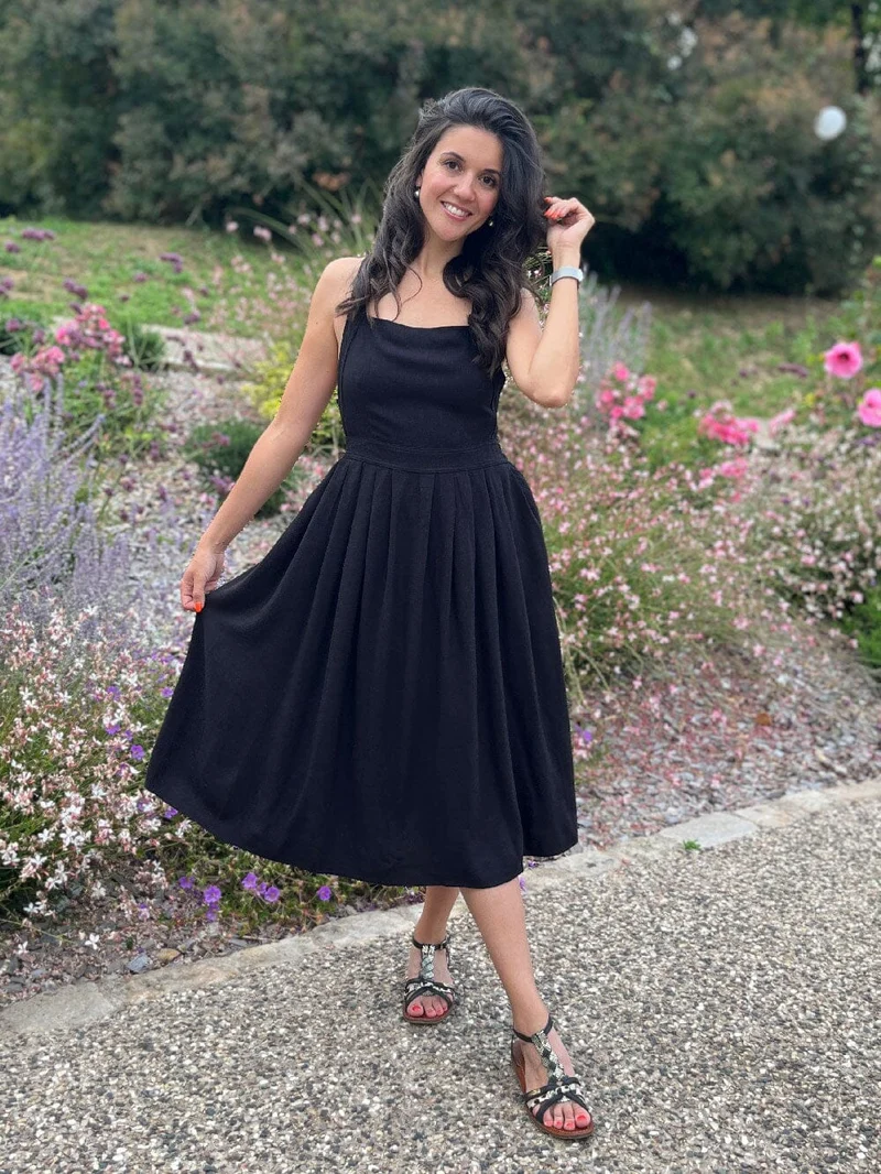 Robe Lin Dos Croisé - Louisa