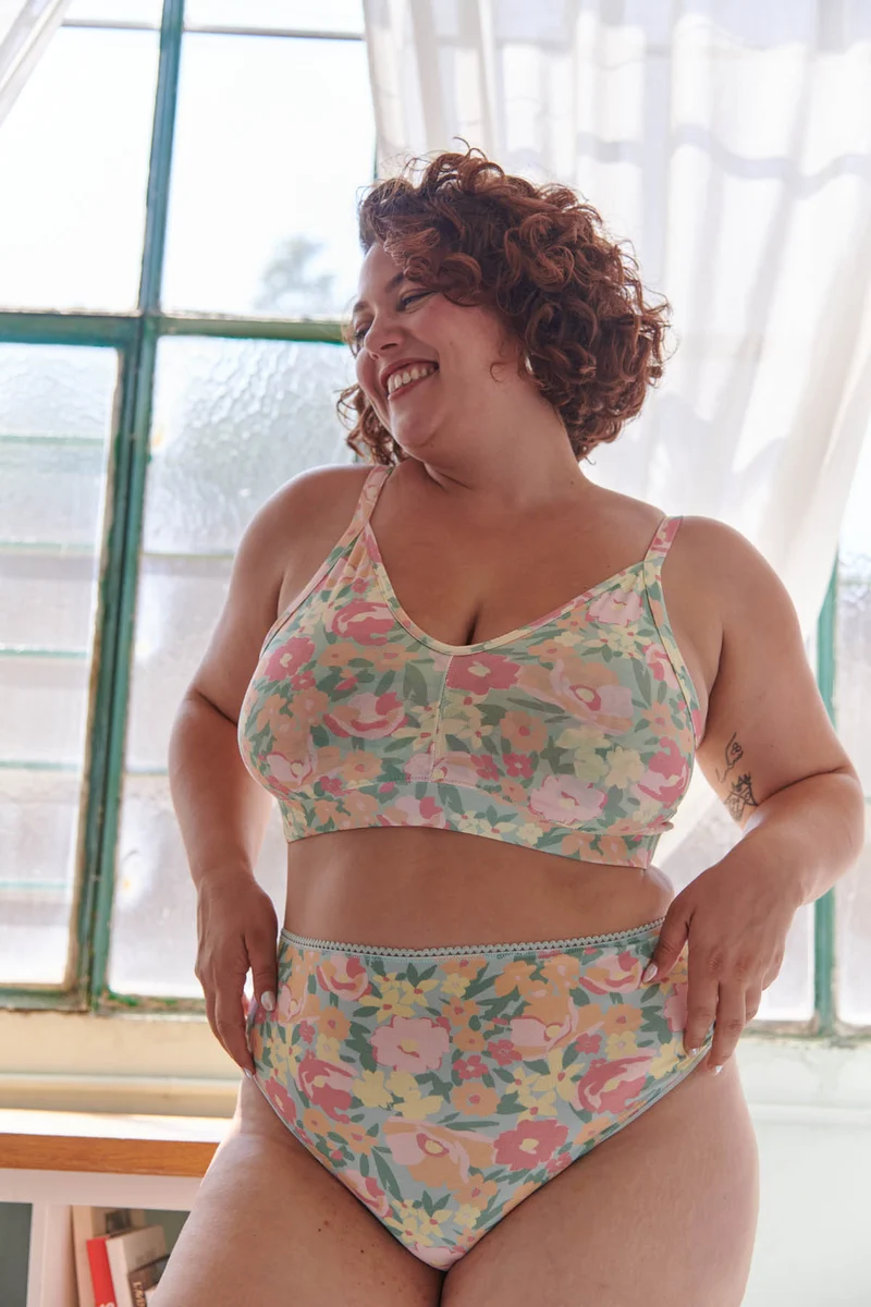 1 BRASSIERE + 1 TAILLE HAUTE - Allamanda Vert