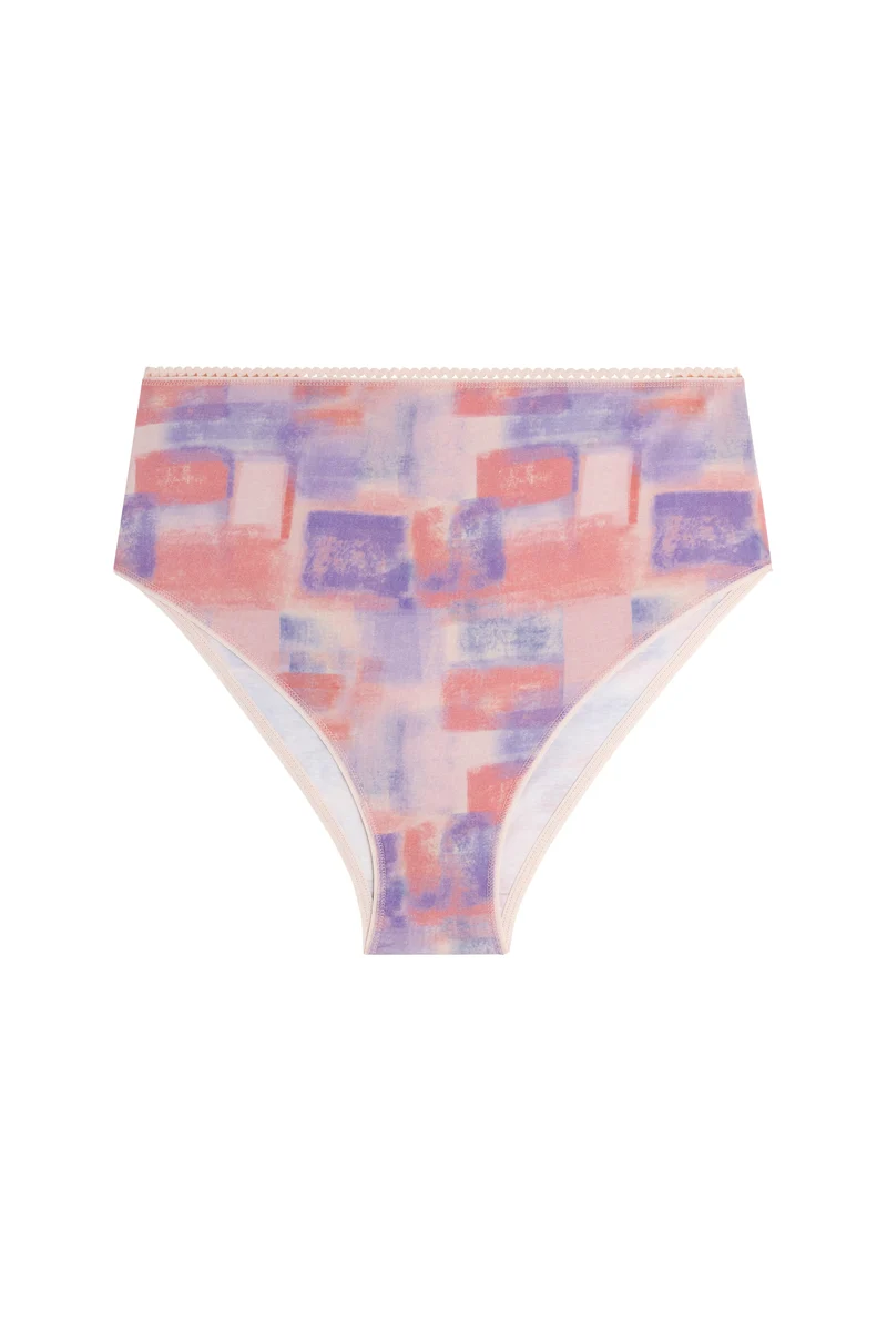 Culotte Taille Haute Coton BIO - Patchwork