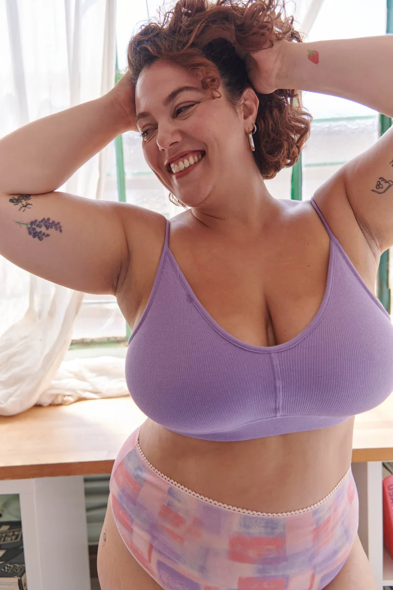 Brassière Coton BIO - Violet