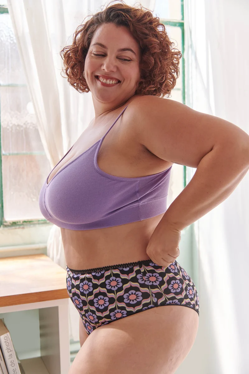 Brassière Coton BIO - Violet