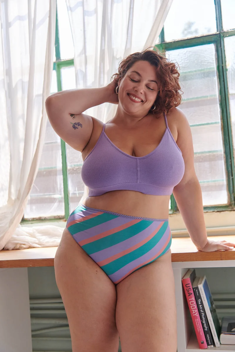 Brassière Coton BIO - Violet