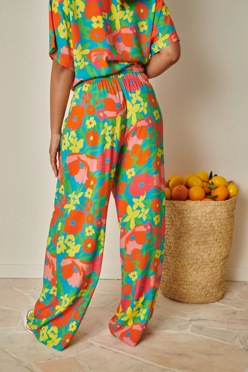 Pantalon Fluide - Allamanda Bleu