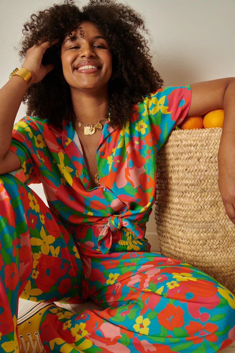 Pantalon Fluide - Allamanda Bleu