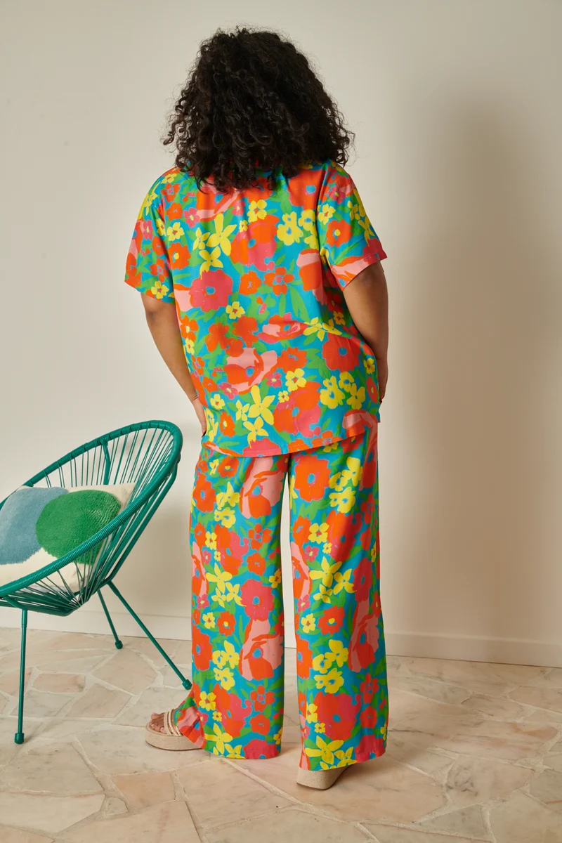 Pantalon Fluide - Allamanda Bleu
