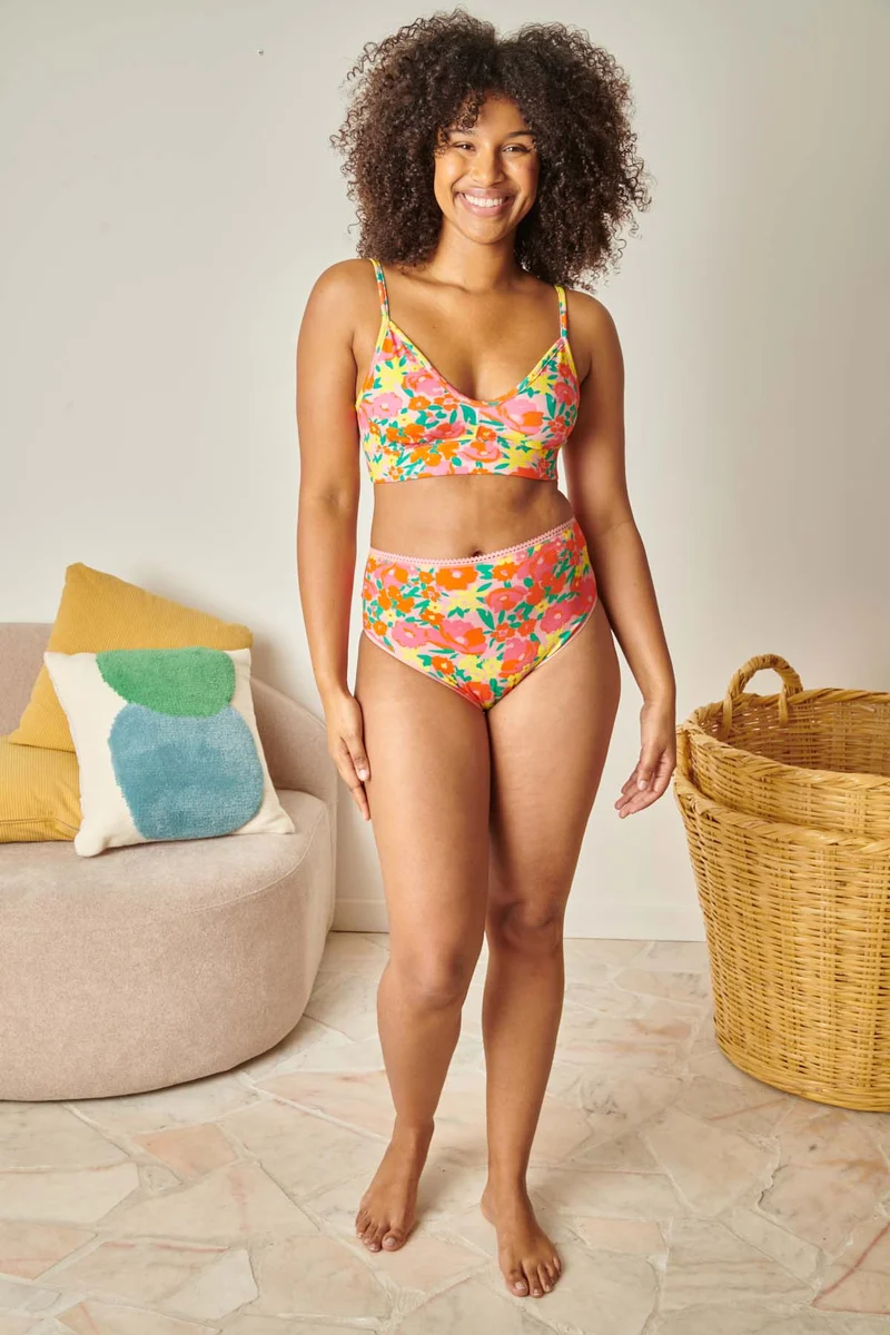 1 BRASSIERE + 1 TAILLE HAUTE - Allamanda Rose