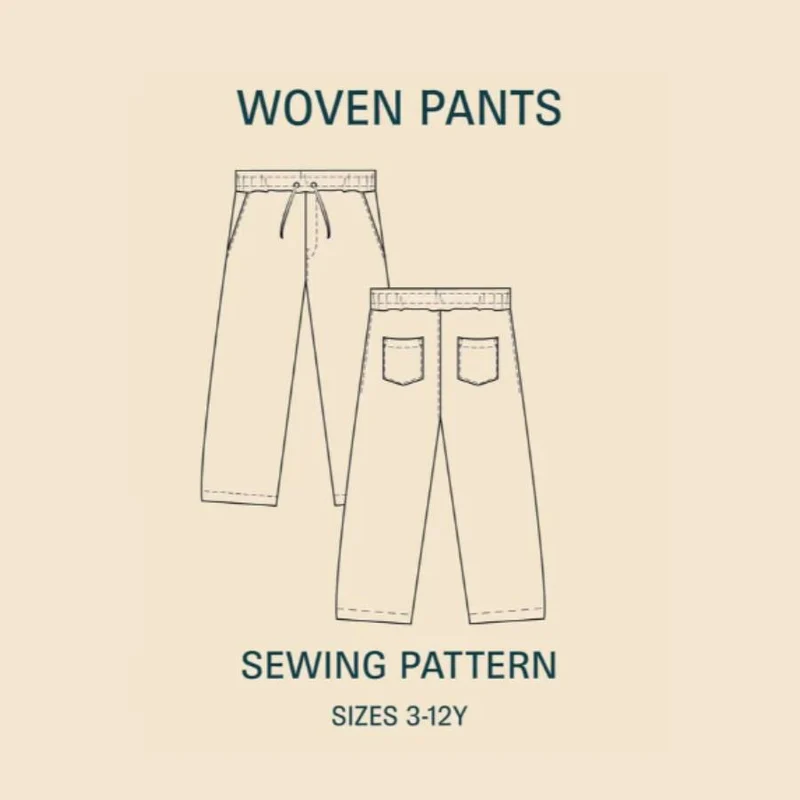 Patron de couture PDF | Pantalon enfant | Wardrobe by me
