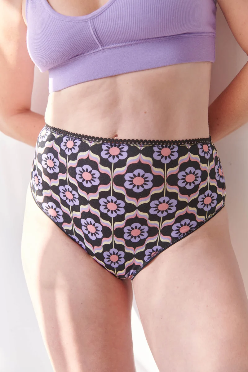 Culotte Taille Haute Coton BIO - Sheila Violet