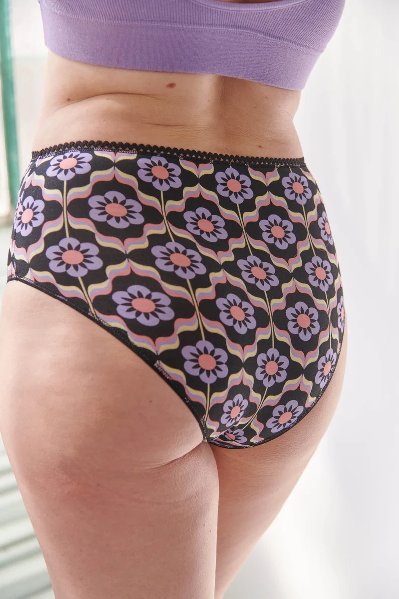 Culotte Taille Haute Coton BIO - Sheila Violet