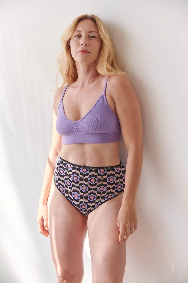 Culotte Taille Haute Coton BIO - Sheila Violet