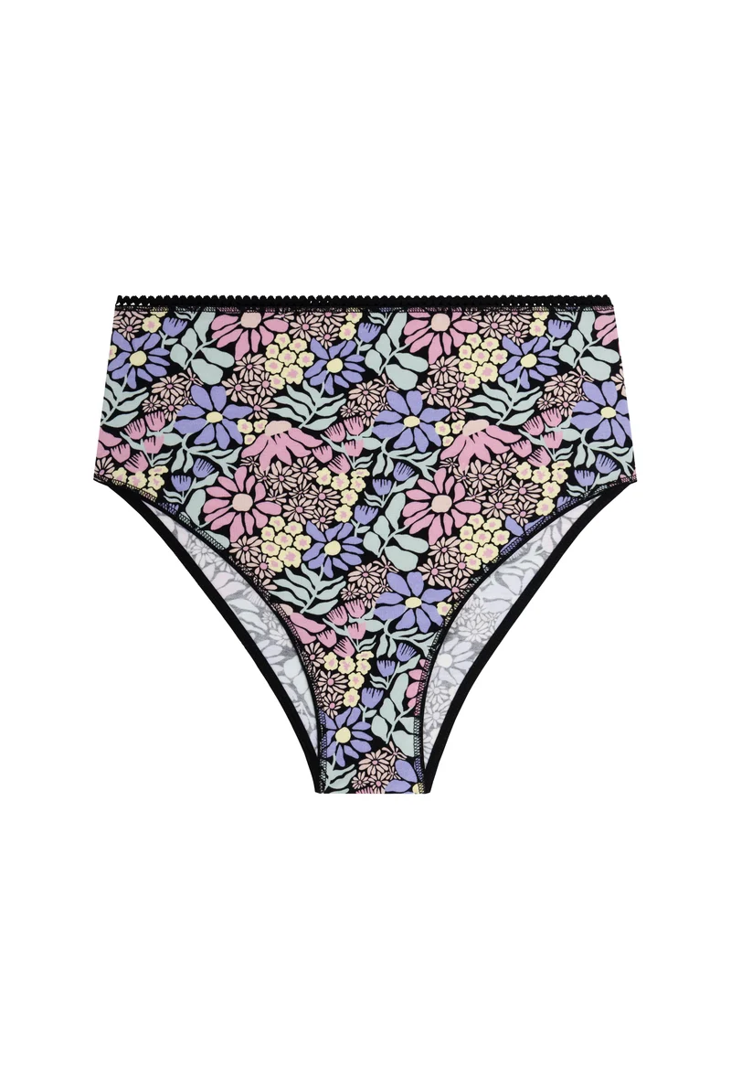 Culotte Taille Haute Coton BIO - Dalida Rose