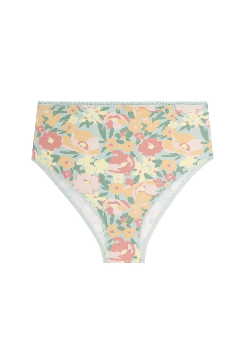 Culotte Taille Haute Coton BIO - Allamanda Vert