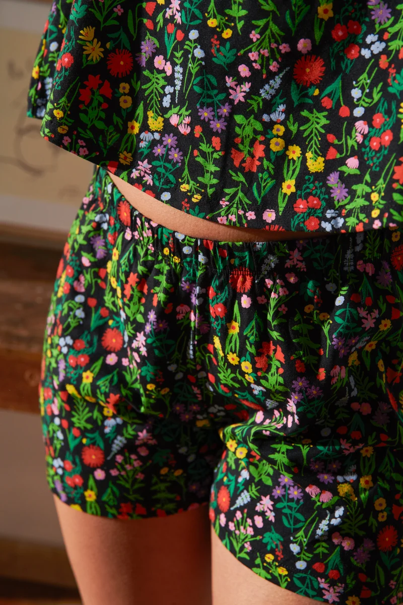 Pyjama Débardeur Coton BIO - Pampa Noir