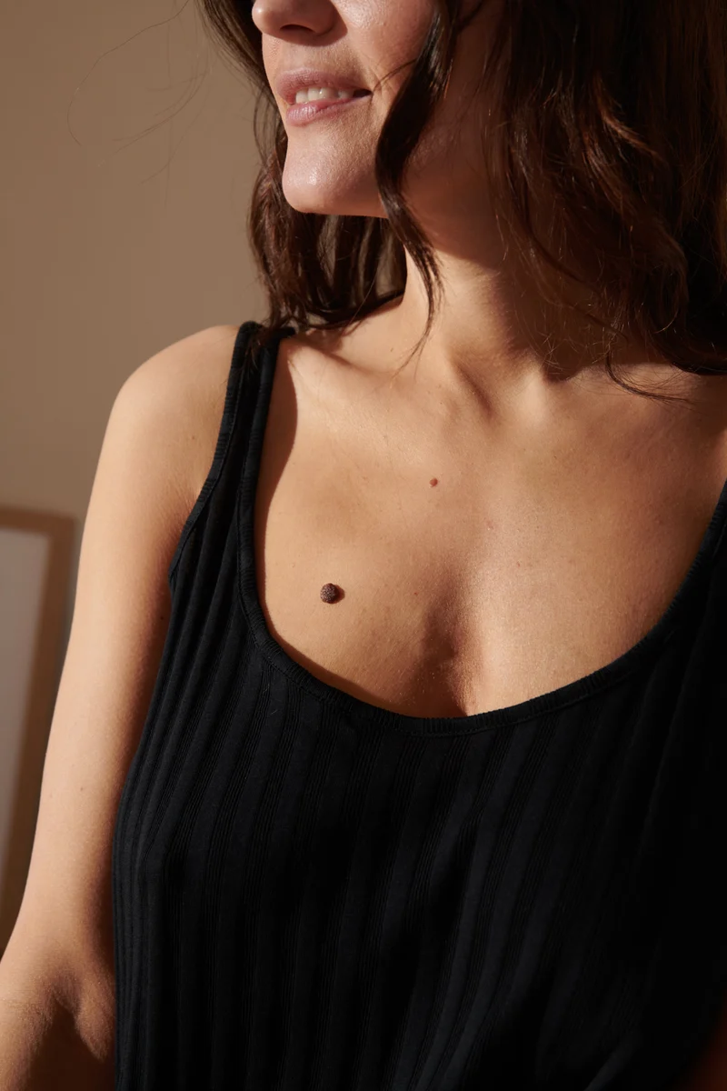 Pyjama Débardeur Coton BIO - Noir