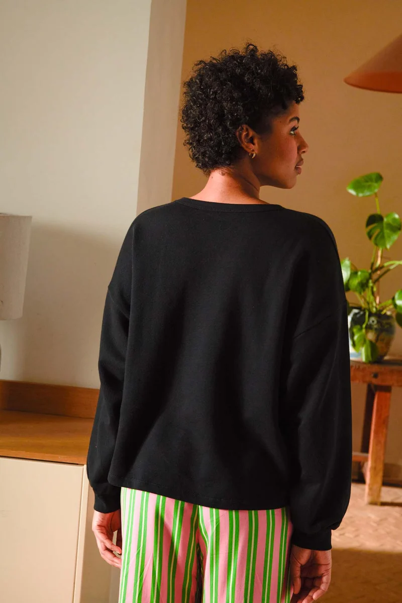 Sweat 100% Coton BIO - Noir