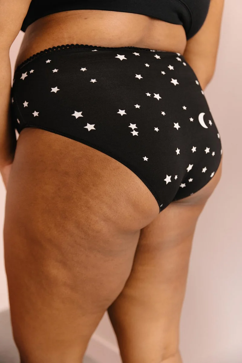 Culotte Taille Haute Coton BIO - Étoiles