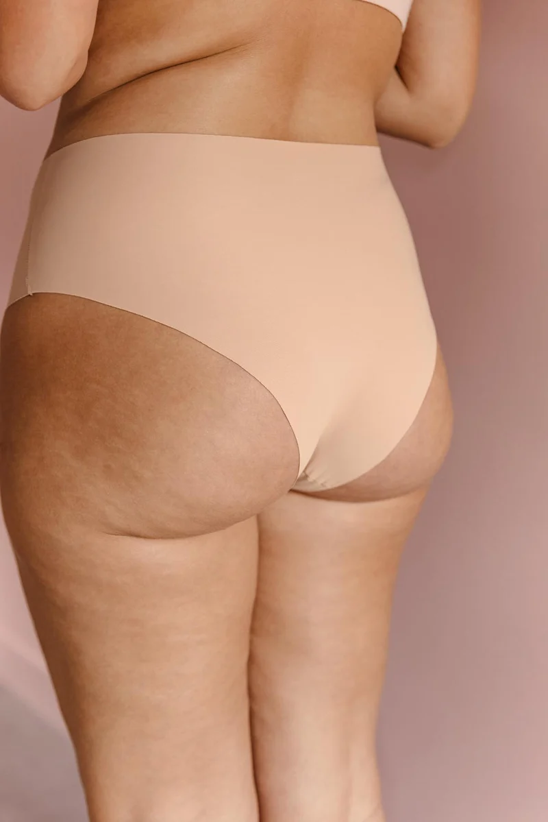 Culotte taille haute sans couture - Beige