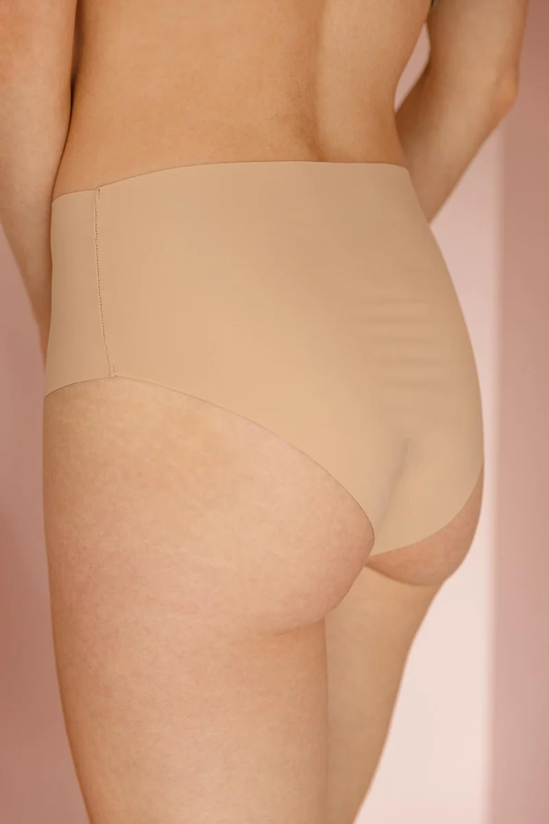 Culotte taille haute sans couture - Beige