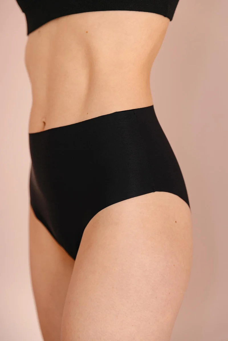 Culotte taille haute sans couture - Pirate Black