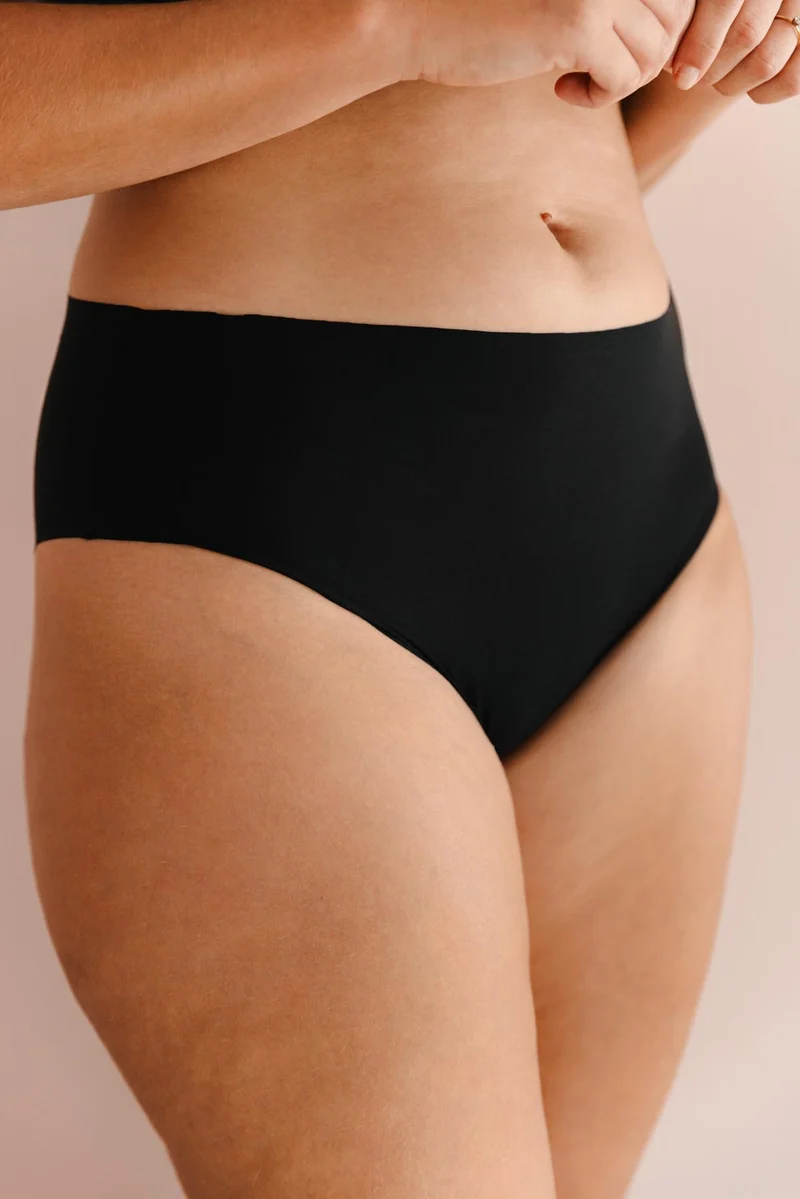 Culotte taille haute sans couture - Pirate Black