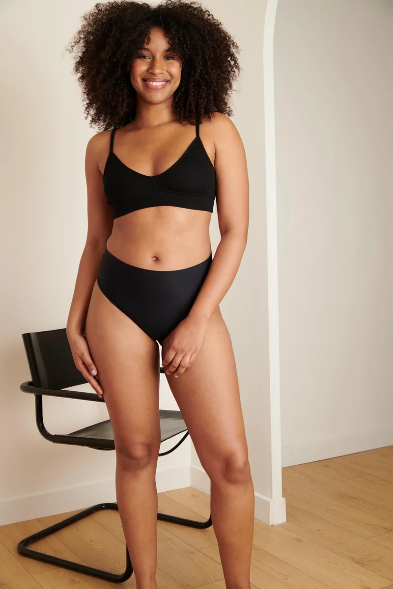 Culotte taille haute sans couture - Pirate Black