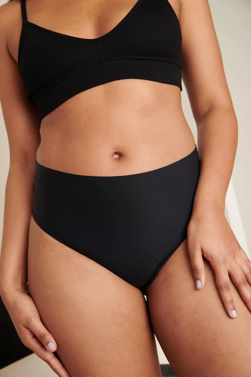 Culotte taille haute sans couture - Pirate Black