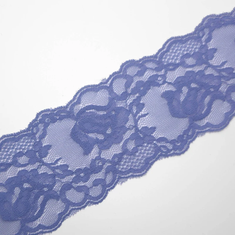 Galon de dentelle | Dentelle florale Bleu Pervenche