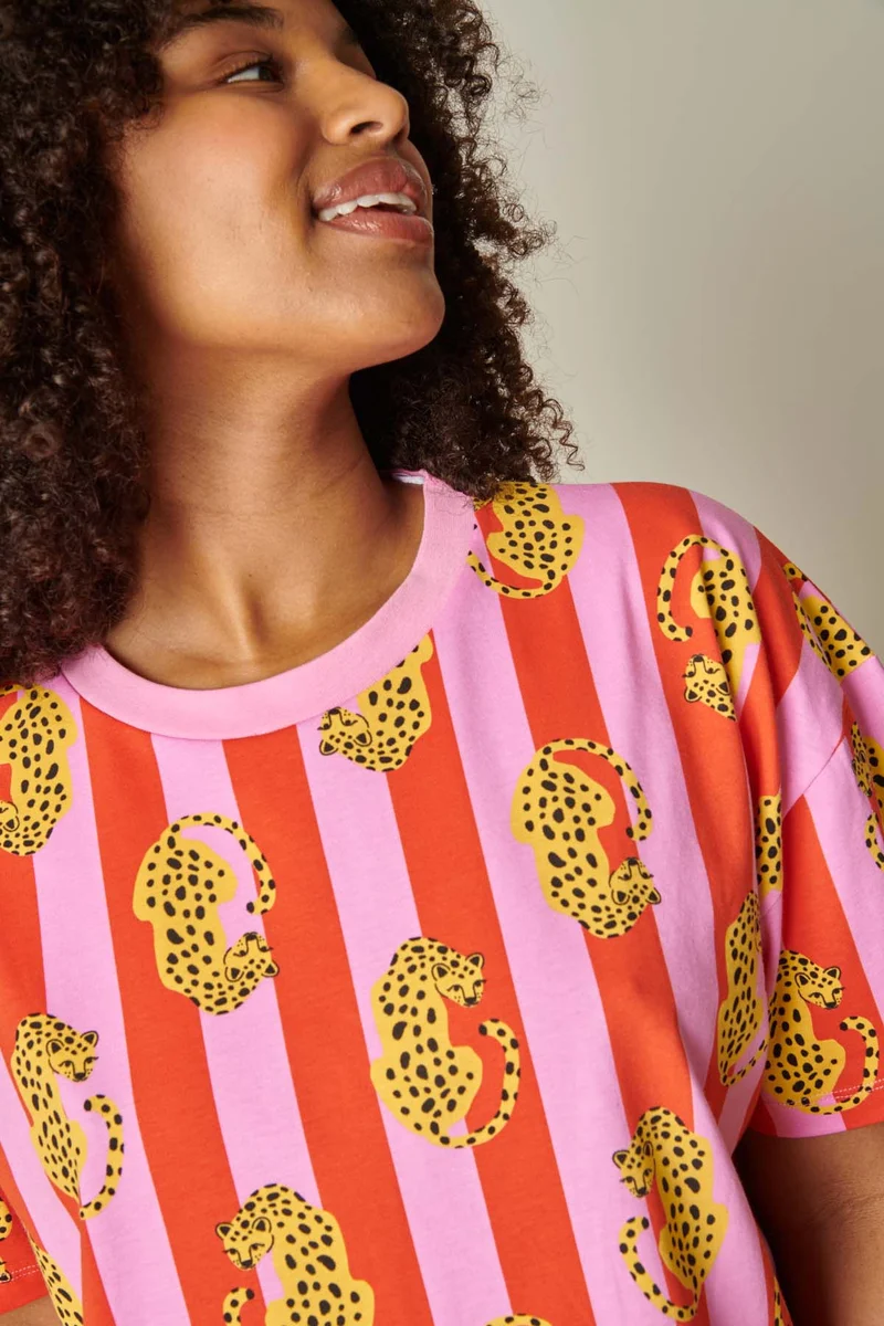 Pyjama Coton BIO - Léo Rayures Rouge