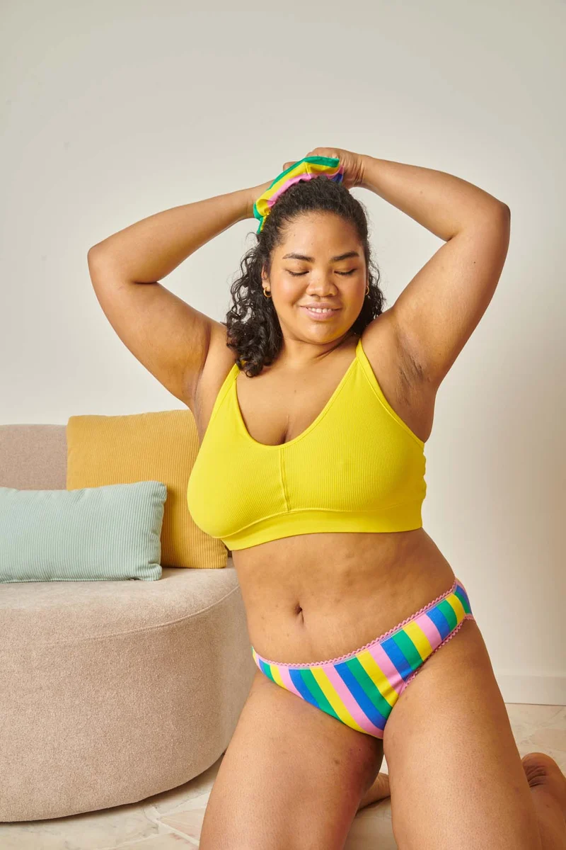 Brassière Coton BIO - Jaune