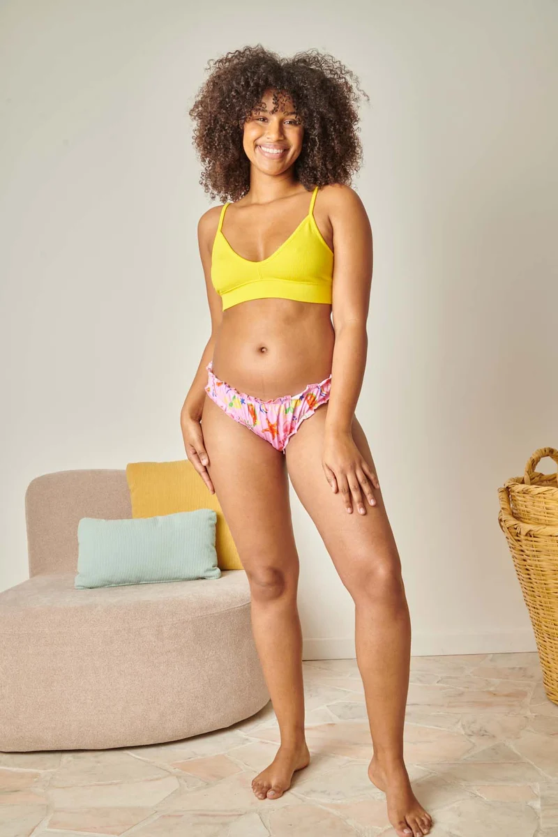 Brassière Coton BIO - Jaune