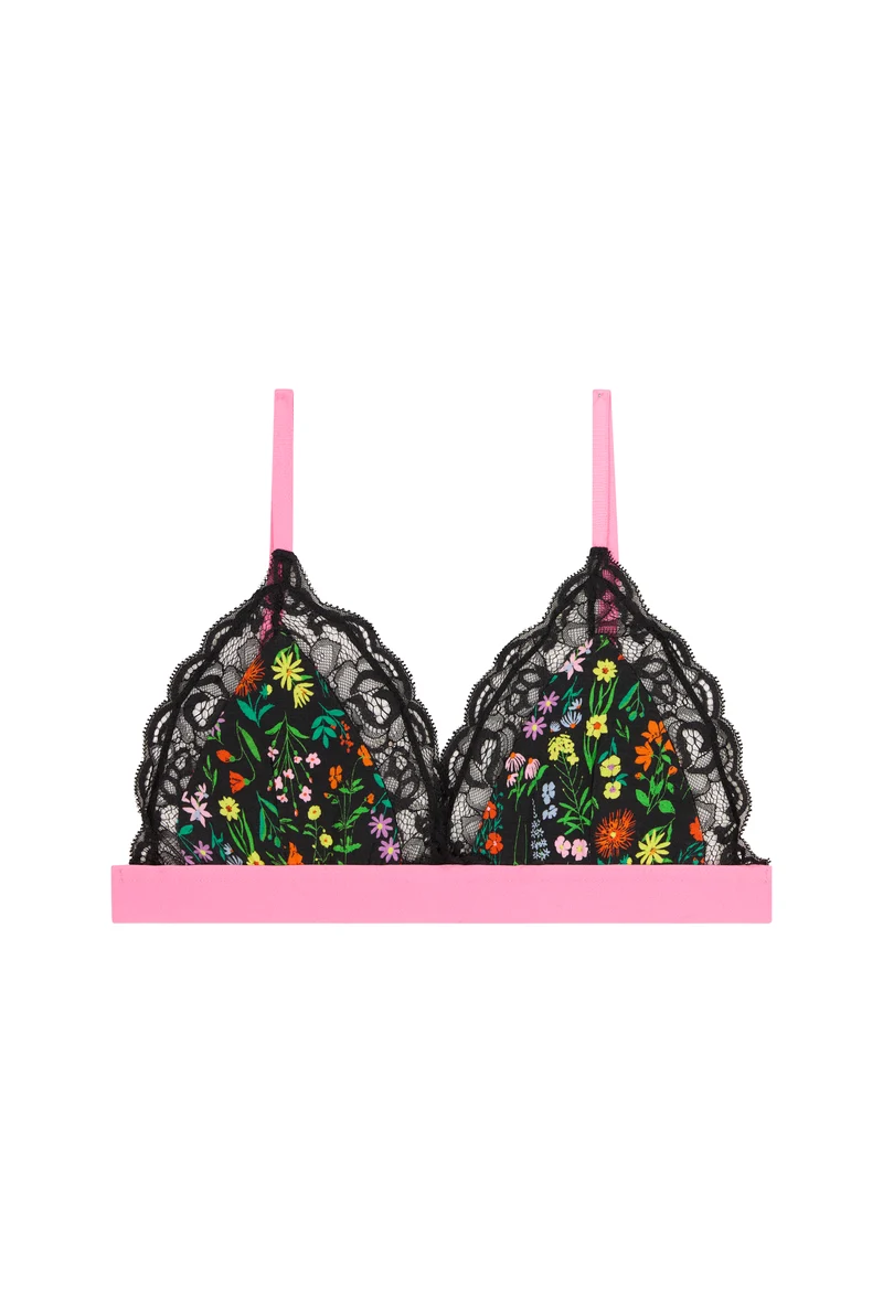 Brassière Bi-matière - Pampa Noir