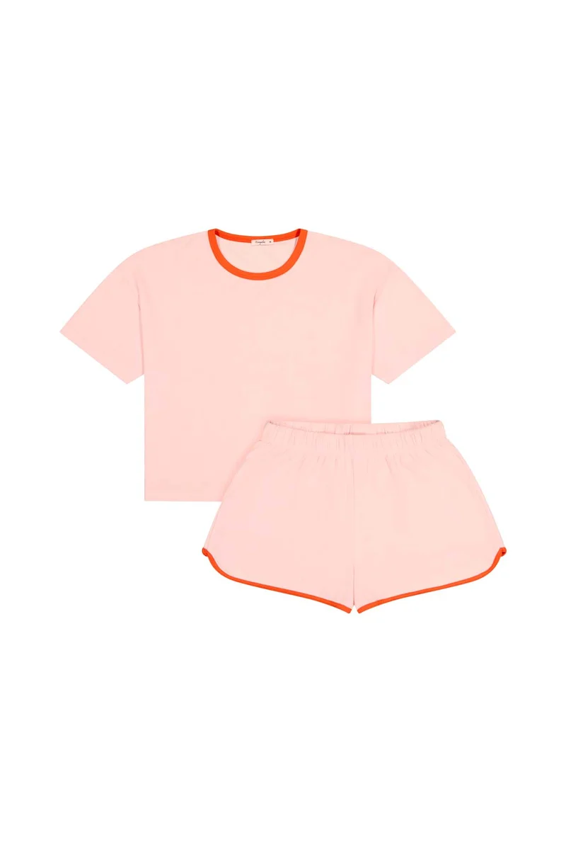 Ensemble Éponge Coton BIO - Rose et Rouge